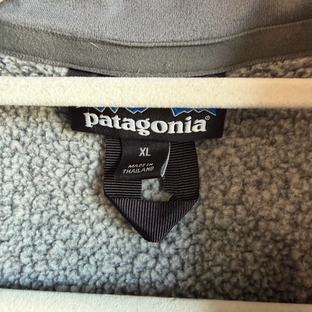 Patagonia Men’s Better Sweater 1/4 Zip Pull-Over Fleece Gray Sweatshirt - Picture 4 of 9